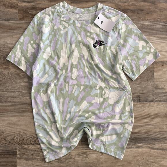 Nike Sports Are A Trip Tie‑Dye T‑Shirt – Small – Pastel Green Purple – NWT - Picture 2 of 11